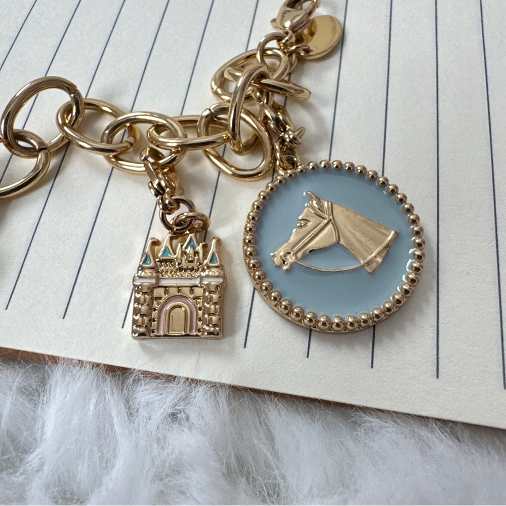 Disney Couture Charm Bracelet - Beauty And The Be… - image 3